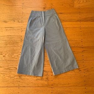 NWOT Women’s Zero + Maria Cornejo Blue Wide Leg Cropped Pants